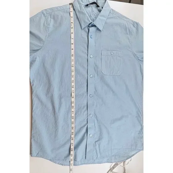 Travis Mathew Studebaker Button Down Size Large Blue Regular Fit Work Casual NEW - Picture 13 of 13